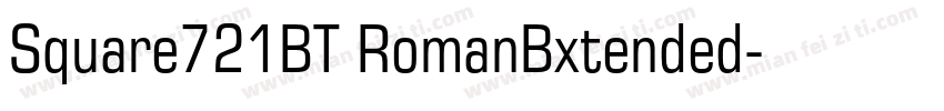 Square721BT RomanBxtended字体转换